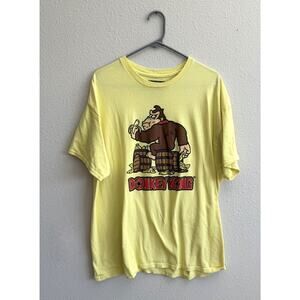 Nintendo Donkey Kong Men's Yellow Graphic T-Shirt Size XL